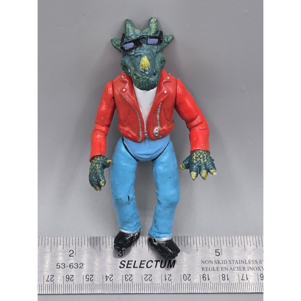 1993 Crank 4.75" Street Kids Dinosaur Action Figure BC B.C. Bikers Red Jacket‎
